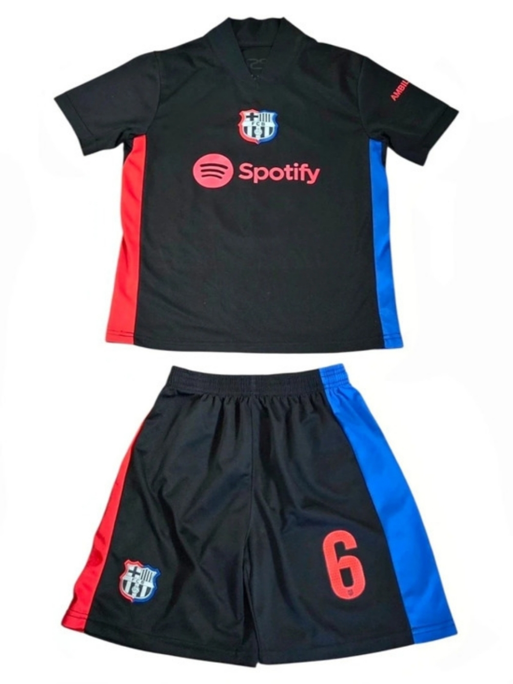 Nike FC Barcelon Soccer Set, Jersey and Shorts. Youth Size, S